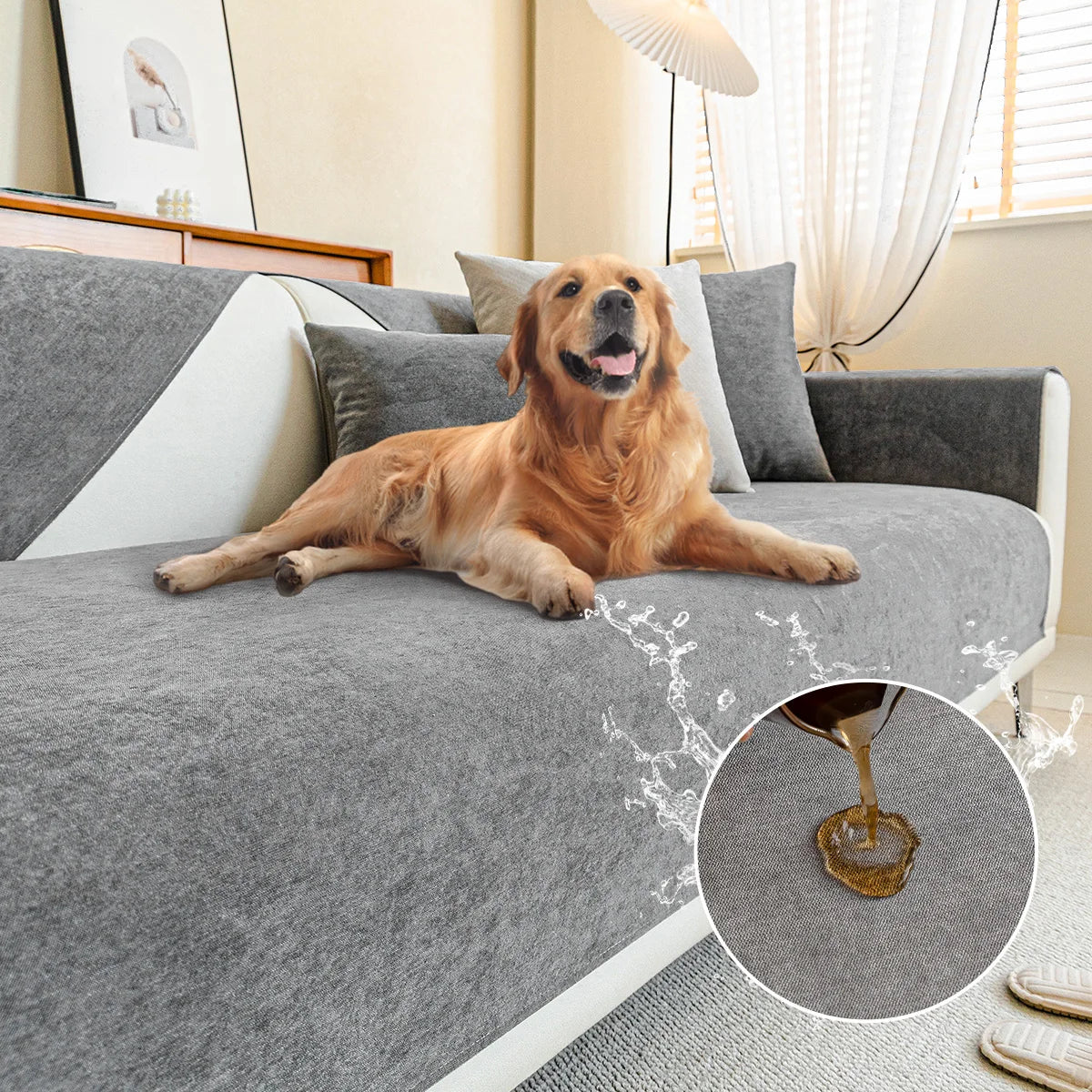 Scratch-Resistant Sofa Cover for Home Protection – Durable Stylish Couch Cover for Living Room and Everyday Use