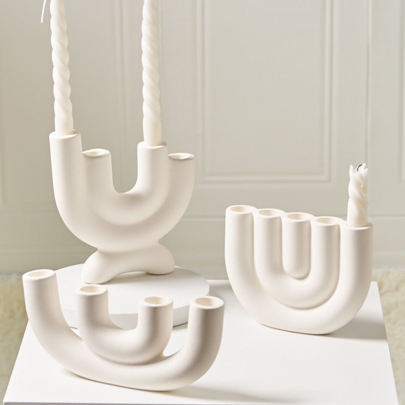 Lustre décoratif avec porte-bougies – Suspension artistique pour le salon, la salle à manger et la décoration intérieure