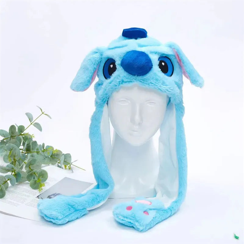 Interaktiver Hasenohrenhut für Kinder und Erwachsene – Niedlicher Plüschhut mit beweglichen Ohren zum Spielen, für Kostüme und als Geschenk
