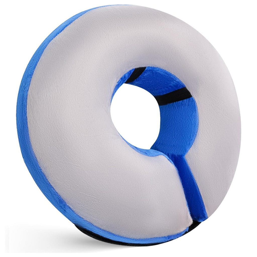 Collier gonflable de récupération pour chien après une opération - Alternative douce et confortable à la collerette pour les animaux