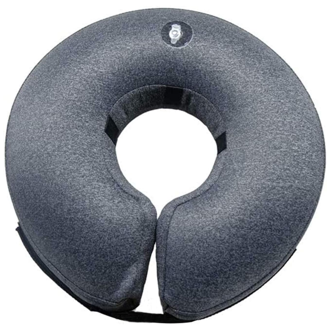 Collier gonflable de récupération pour chien après une opération - Alternative douce et confortable à la collerette pour les animaux