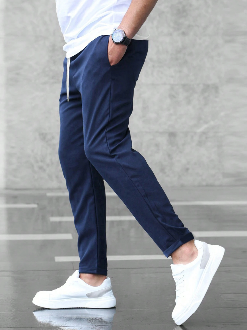 Men’s Stretch Trousers for Everyday Wear – Comfortable Slim-Fit Pants for Work, Casual Outfits and Modern Style