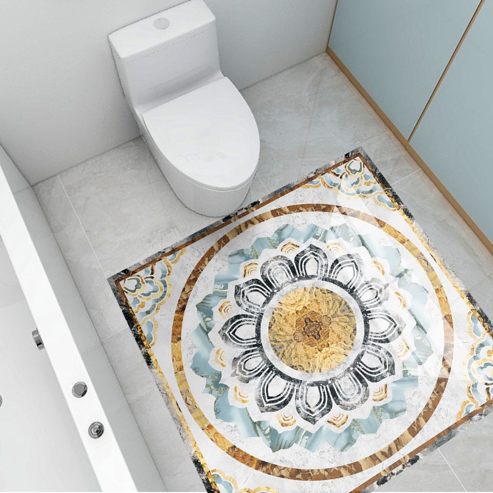 Eleganter Vintage-Bodenaufkleber | Atemberaubendes Design für Ihren Raum