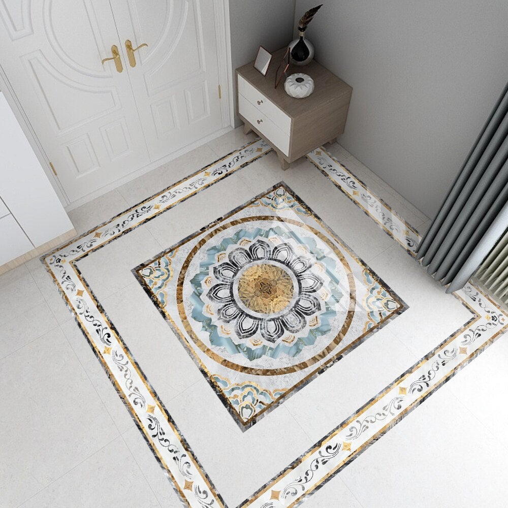Eleganter Vintage-Bodenaufkleber | Atemberaubendes Design für Ihren Raum