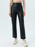 Pantaloni in ecopelle Noctra