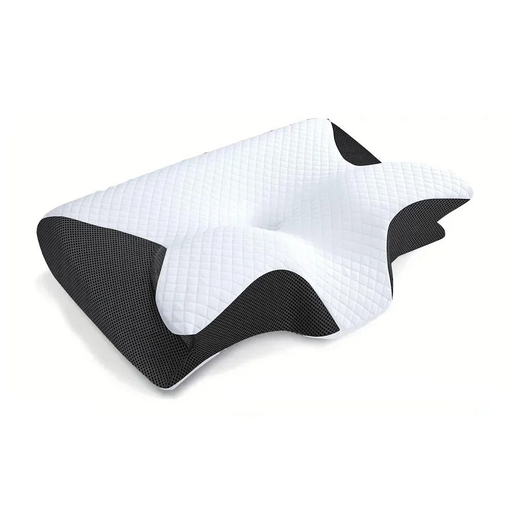Oreiller orthopédique ergonomique pour soulager les douleurs au cou et au dos - Mousse à mémoire de forme offrant un soutien optimal pour un meilleur sommeil