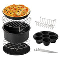 Kit complet d'accessoires pour friteuse à air chaud, pour cuisiner et faire de la pâtisserie – Ensemble d'outils polyvalents pour les recettes quotidiennes à la friteuse à air chaud
