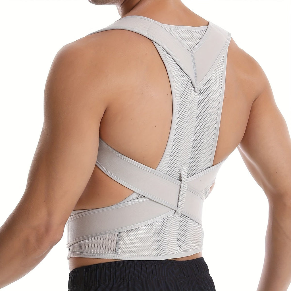 Adjustable Posture Corrector Mesh Lumbar Support Brace Breathable Straps - Image 4