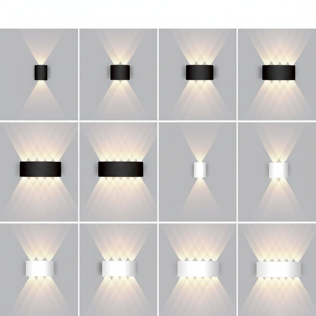 Aluminum Outdoor Wall Light Mounted Sconce LED Up Down Waterproof - Image 2