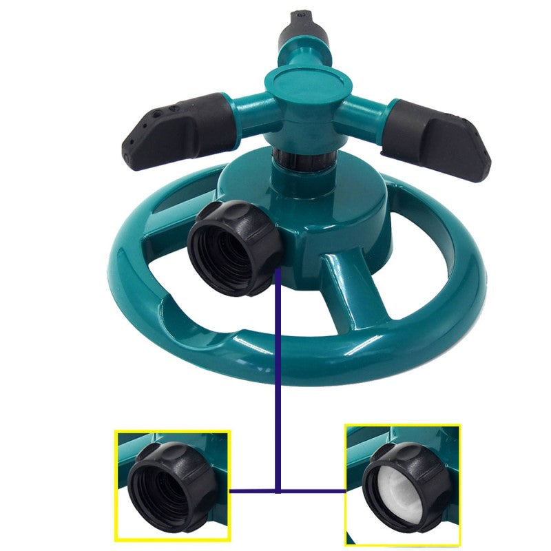 Automatischer, um 360° drehbarer Gartensprinkler – Verstellbares Rasenbewässerungssystem für eine effiziente Bewässerung im Freien