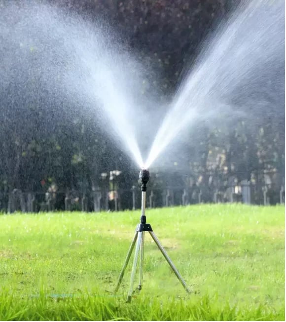 360°-Rotations-Gartensprinkler für Rasen- und Gartenpflege - Verstellbares Bewässerungssystem für eine effiziente Bewässerung im Außenbereich