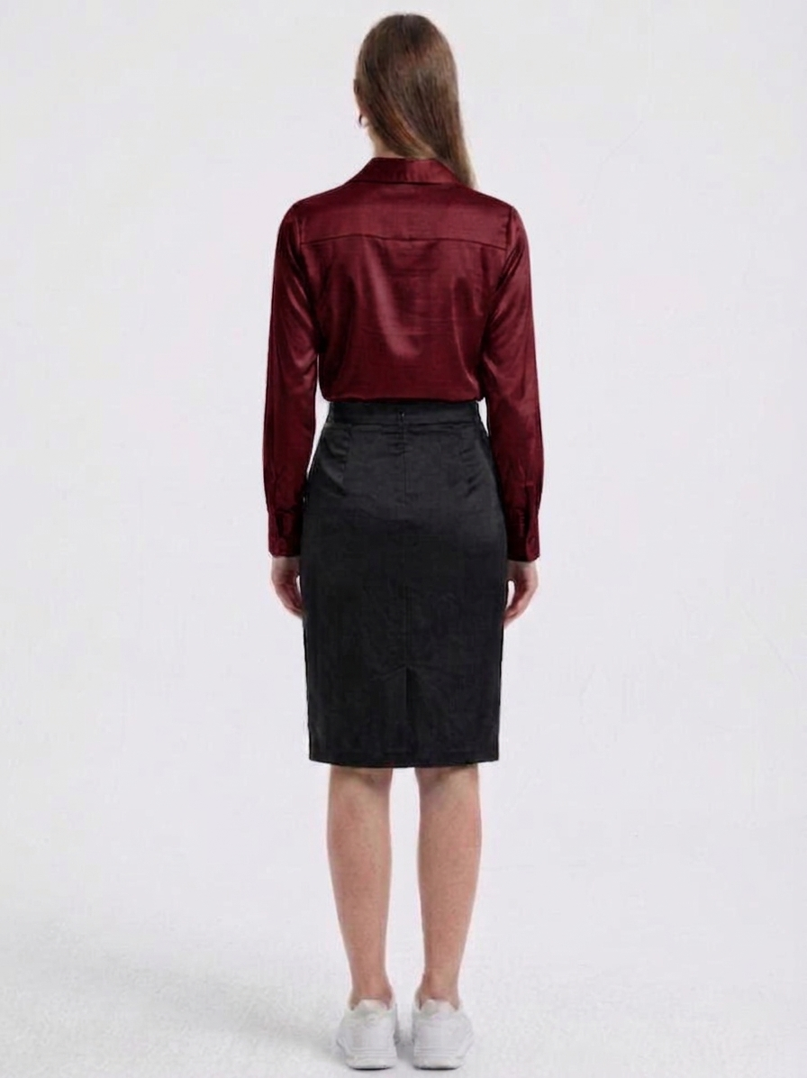Blusa de tacto sedoso