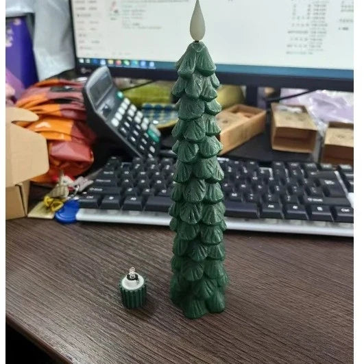 Battery Operated Christmas Tree Candles with Remote Control Flickering LED Flameless Taper - Image 4