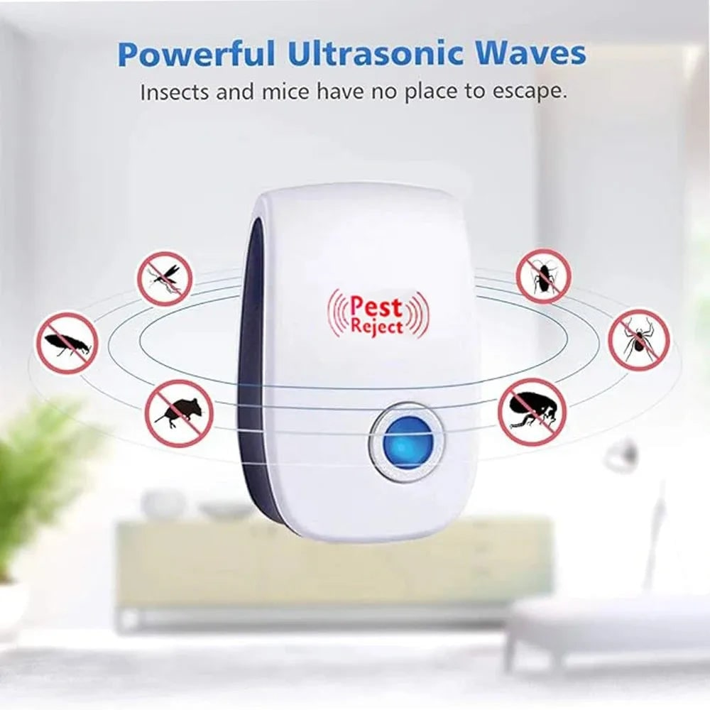 Bed Bug Pest Control Ultrasonic Repeller Plug-In Device with LED Indicator - Image 4