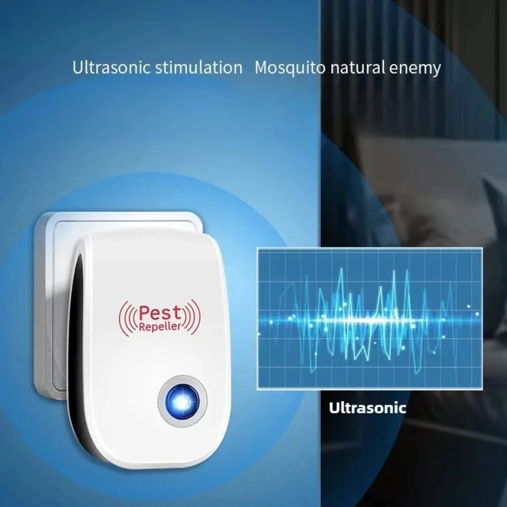 Bed Bug Pest Control Ultrasonic Repeller Plug-In Device with LED Indicator - Image 5