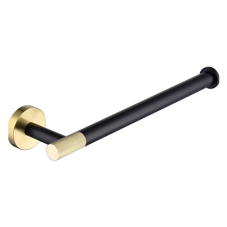 Brushed Gold Stainless Steel Double Bathroom Towel Bar Wall Mounted - Image 5