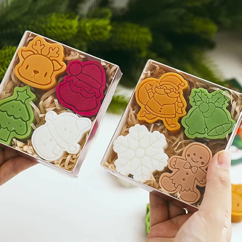 Candle for Christmas Gift Set with Festive Shaped Designs and Scented Aromatherapy of 4 - Image 4