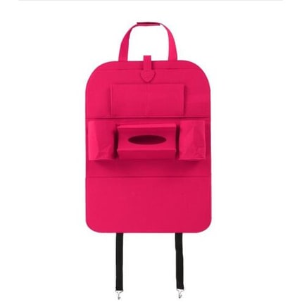 Car Backseat Organizer with Tissue Box Holder and Bottle Pockets Felt Auto Seat Storage - Image 21