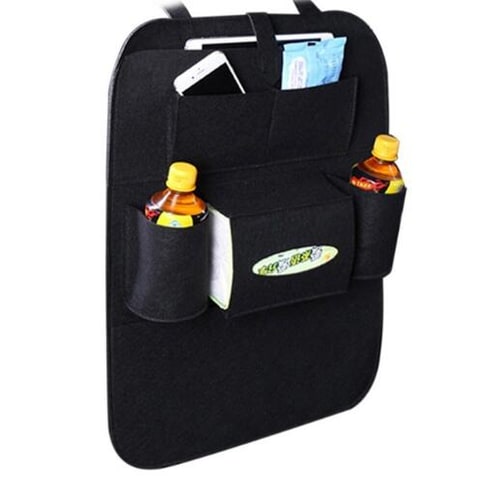 Car Backseat Organizer with Tissue Box Holder and Bottle Pockets Felt Auto Seat Storage - Image 30