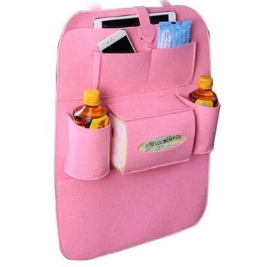 Car Backseat Organizer with Tissue Box Holder and Bottle Pockets Felt Auto Seat Storage - Image 33