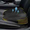 Car Seat Booster Cushion with Ergonomic Wedge Support and Breathable Mesh Cover - Image 1