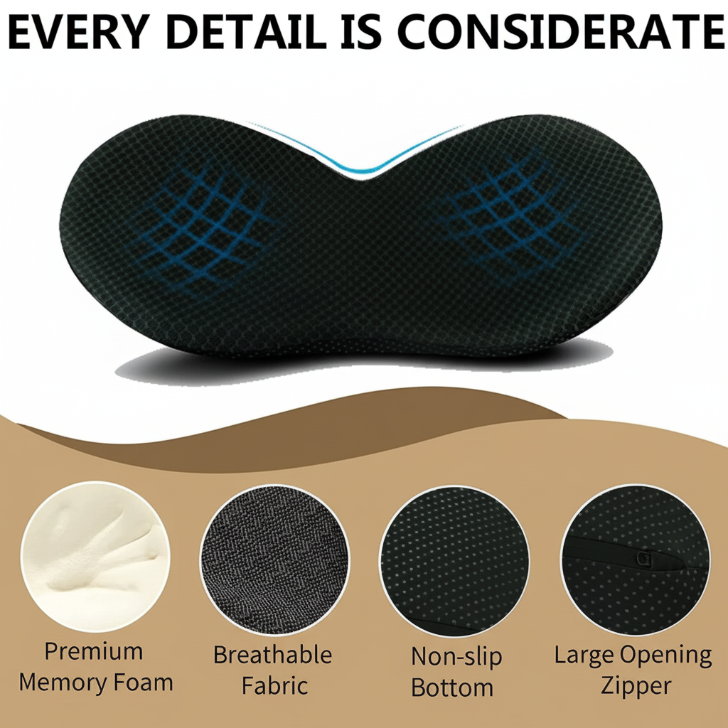 Car Seat Booster Cushion with Ergonomic Wedge Support and Breathable Mesh Cover - Image 7