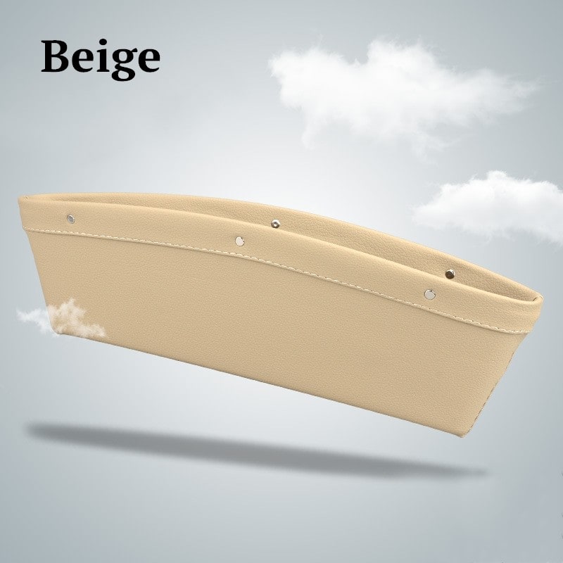 Car Seat Gap Filler and Vehicle Organizer with Faux Leather Pebbled Finish Auto - Image 1