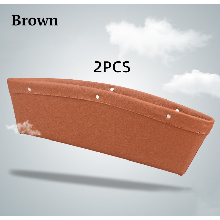 Car Seat Gap Filler and Vehicle Organizer with Faux Leather Pebbled Finish Auto - Image 4