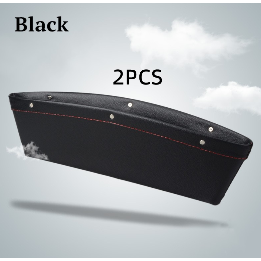 Car Seat Gap Filler and Vehicle Organizer with Faux Leather Pebbled Finish Auto - Image 6