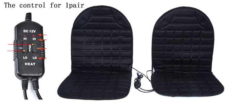 Car Seat Heated Cushion with Ergonomic Quilted Design and 12v Adapter Outdoor Patio - Image 14