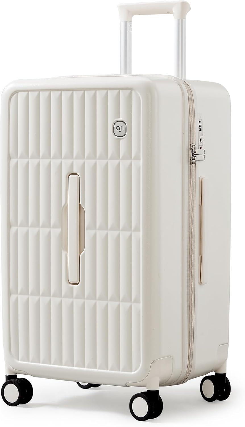 Spacious Hard Shell Suitcase with 8 Spinner Wheels – Smooth-Gliding Travel Luggage for Holidays and Business Trips