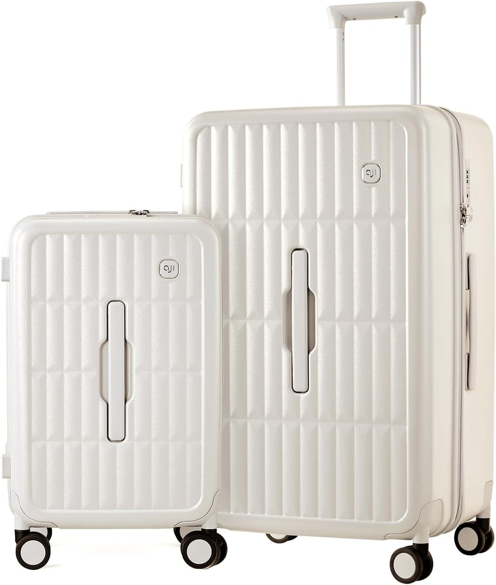 Spacious Hard Shell Suitcase with 8 Spinner Wheels – Smooth-Gliding Travel Luggage for Holidays and Business Trips