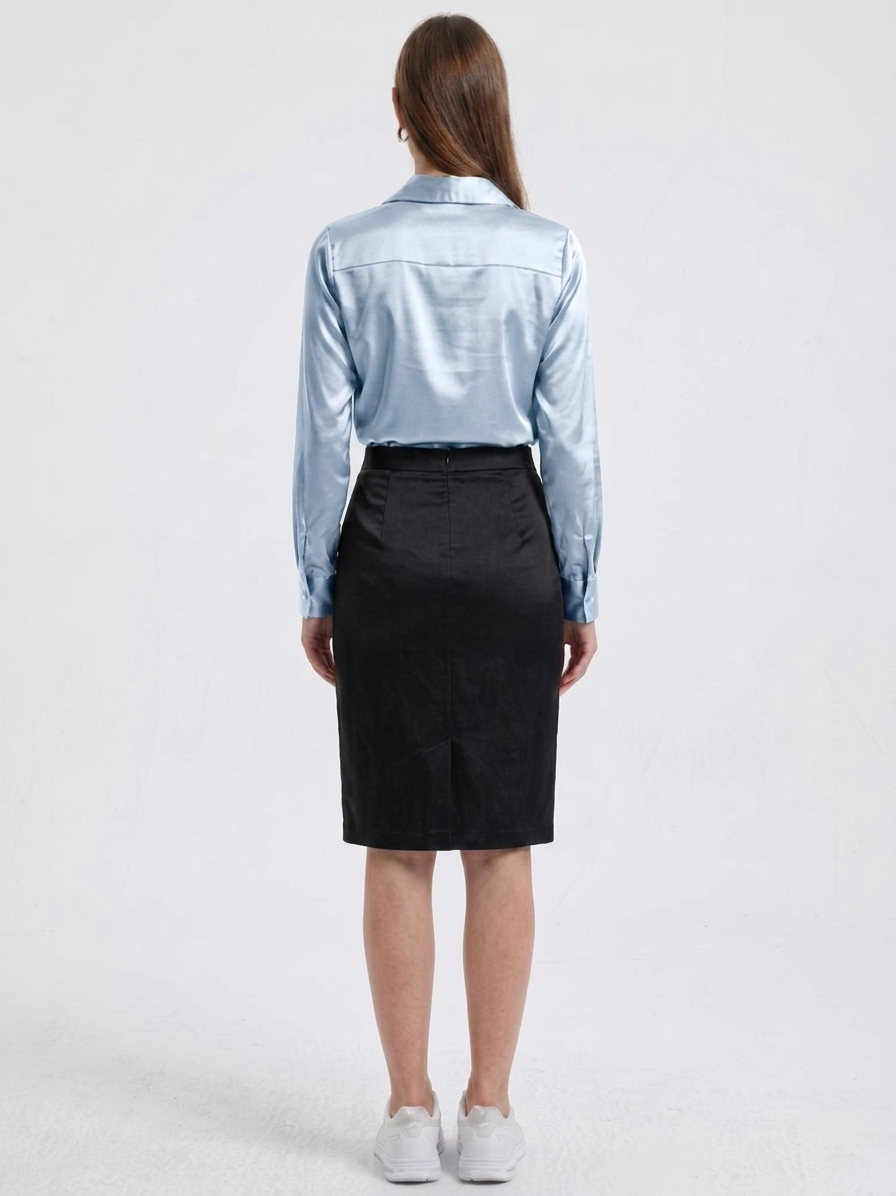 Blusa de tacto sedoso