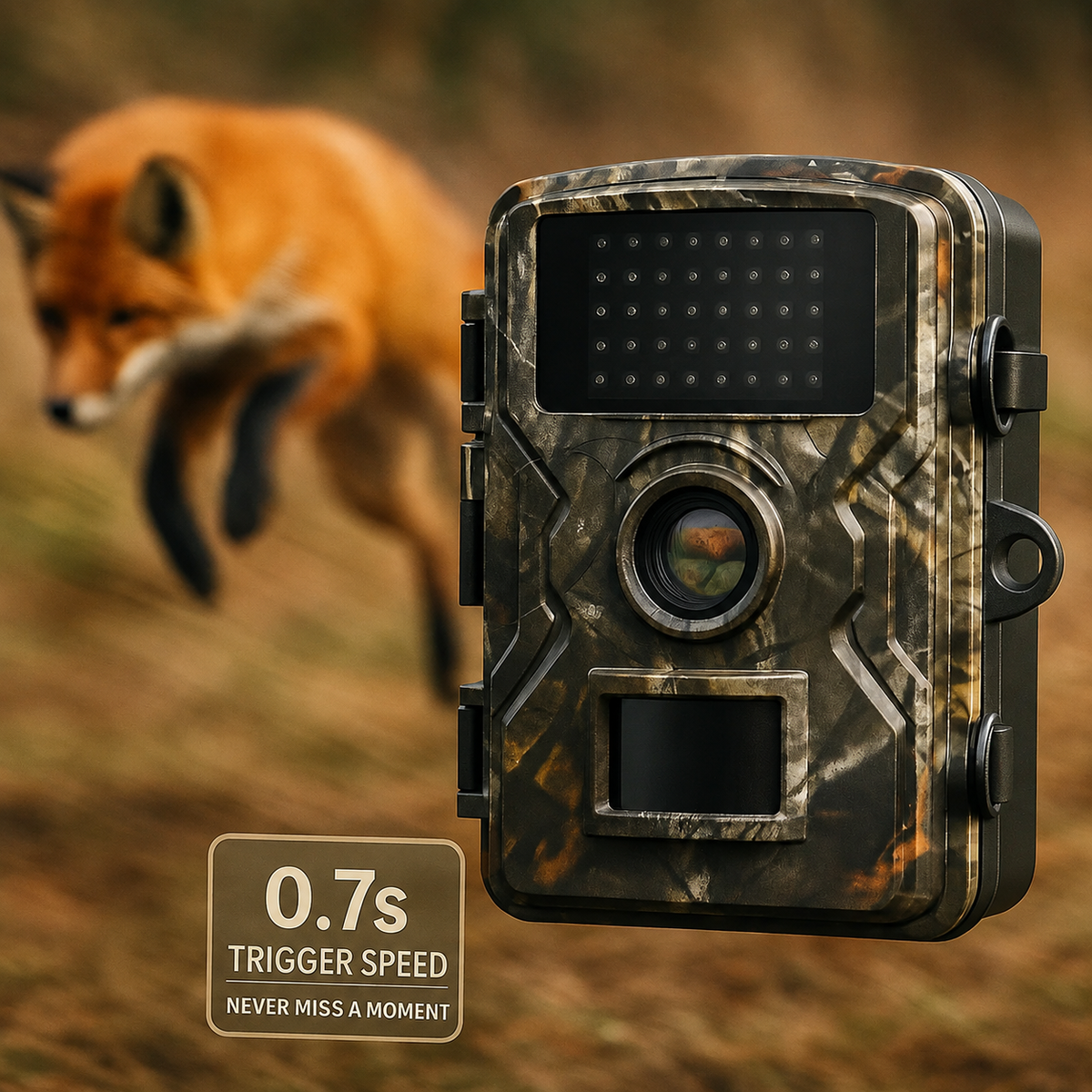 Cell Trail Camera with Night Vision Waterproof Camouflage Housing and Sd Card Slot - Image 8