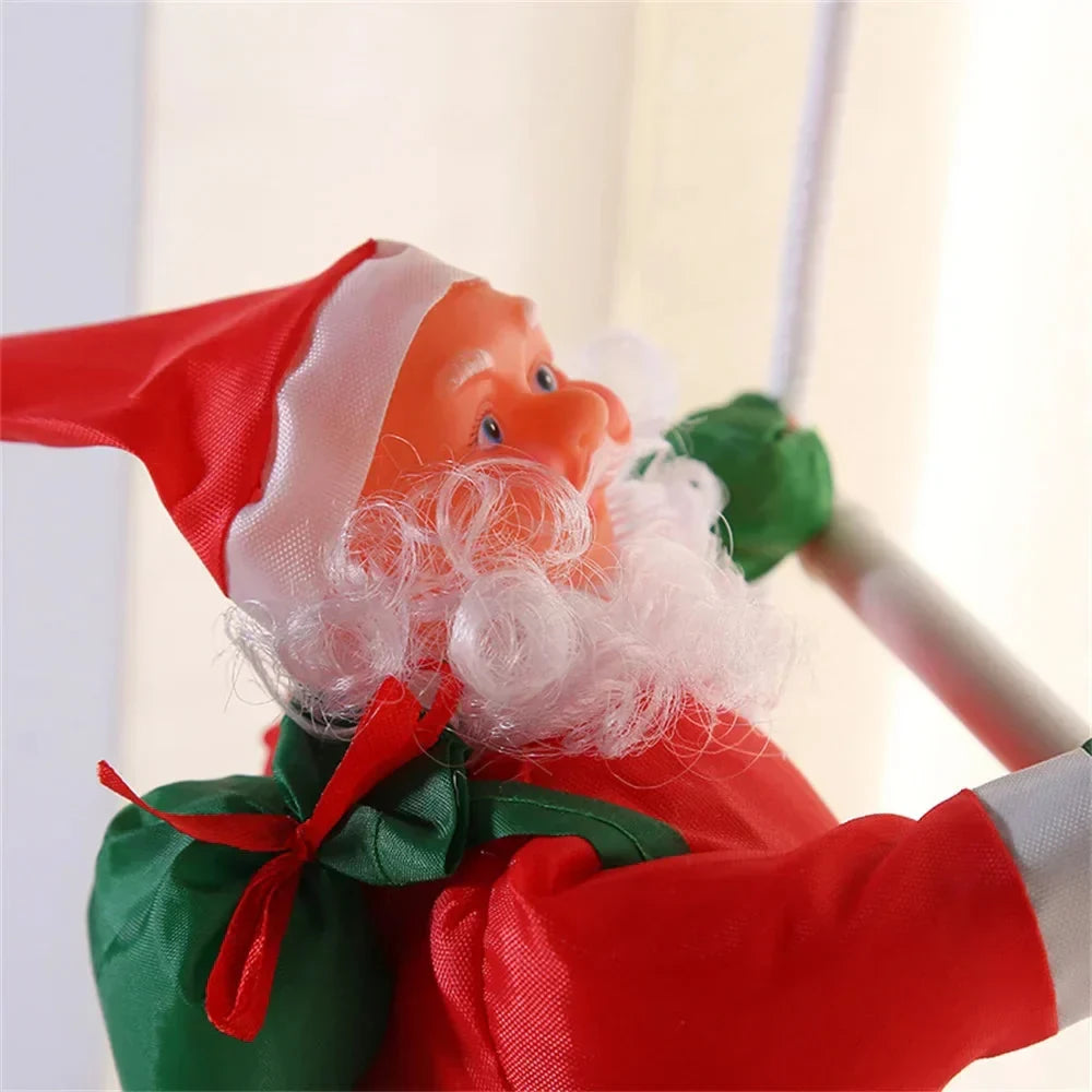 Christmas Decoration Climbing Santa with Rope Ladder for Indoor Tree and Wall Hanging - Image 4