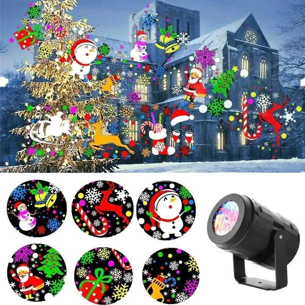 Christmas Light Projector Outdoor with Rotating Holiday Patterns and Adjustable Mount - Image 3