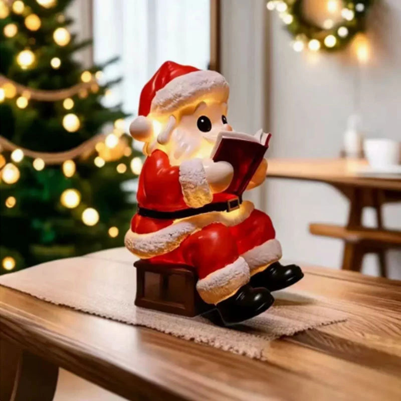 Christmas Night Light with LED Santa Claus Design Battery Operated Figurine - Image 4