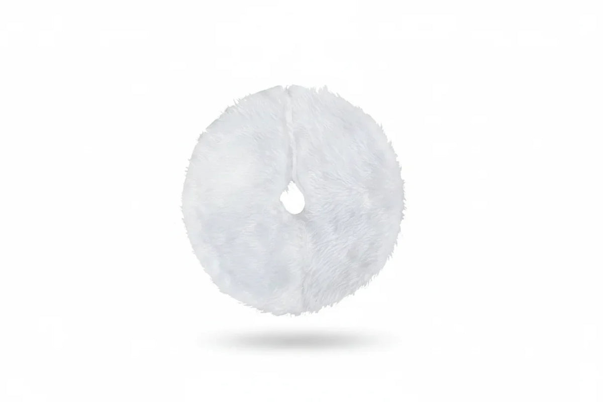 Christmas Tree Skirt with Plush Faux Fur for Small and Tabletop Display - Image 3