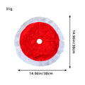 Christmas Tree Skirt with Plush Faux Fur for Small and Tabletop Display - Image 4