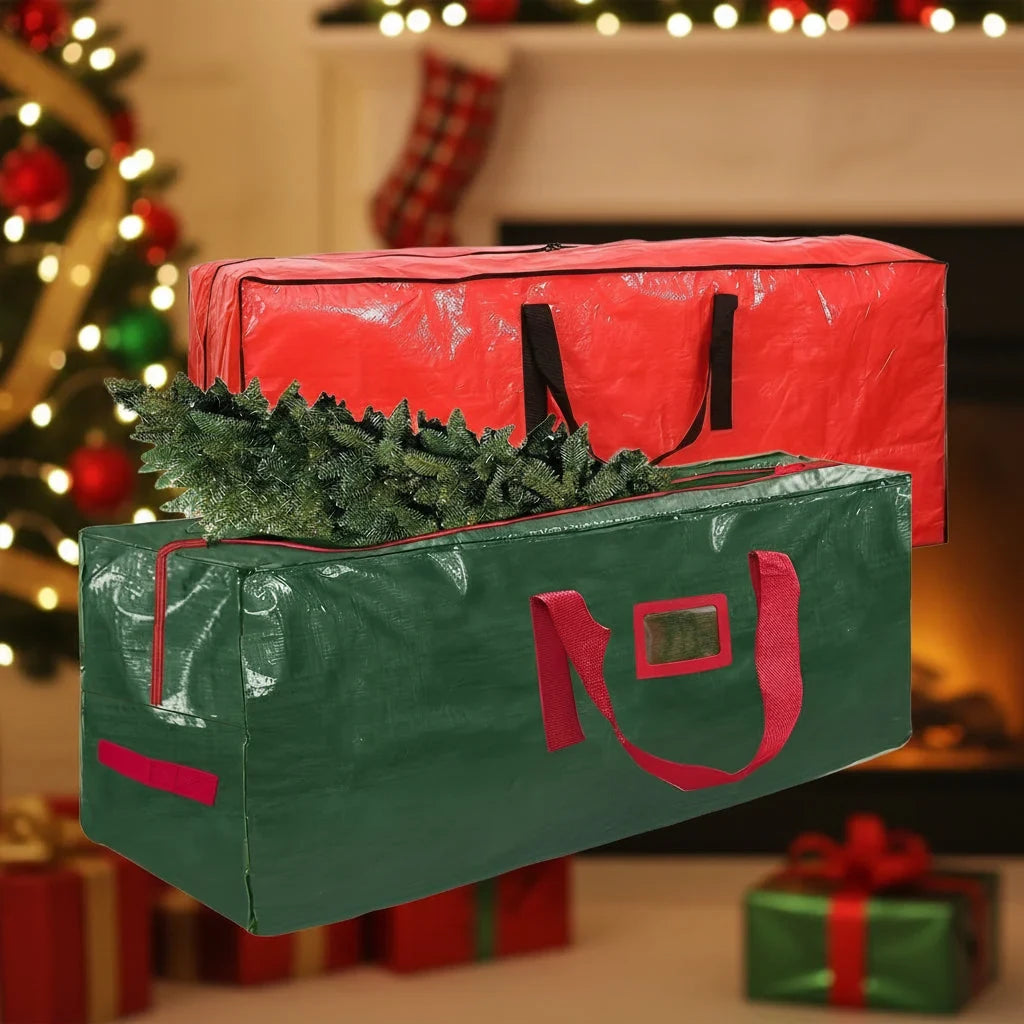 Christmas Tree Storage Bag Heavy-Duty Waterproof with Dual Zipper and Carry Handles - Image 1