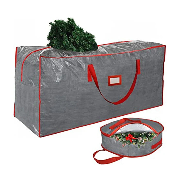 Christmas Tree Storage Bag Heavy-Duty Waterproof with Dual Zipper and Carry Handles - Image 10