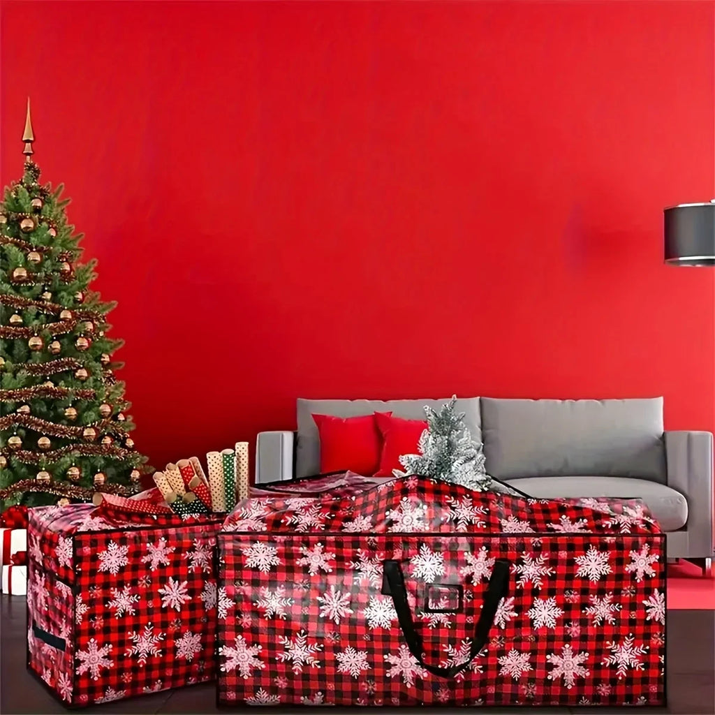 Christmas Tree Storage Bag Heavy-Duty Waterproof with Dual Zipper and Carry Handles - Image 7