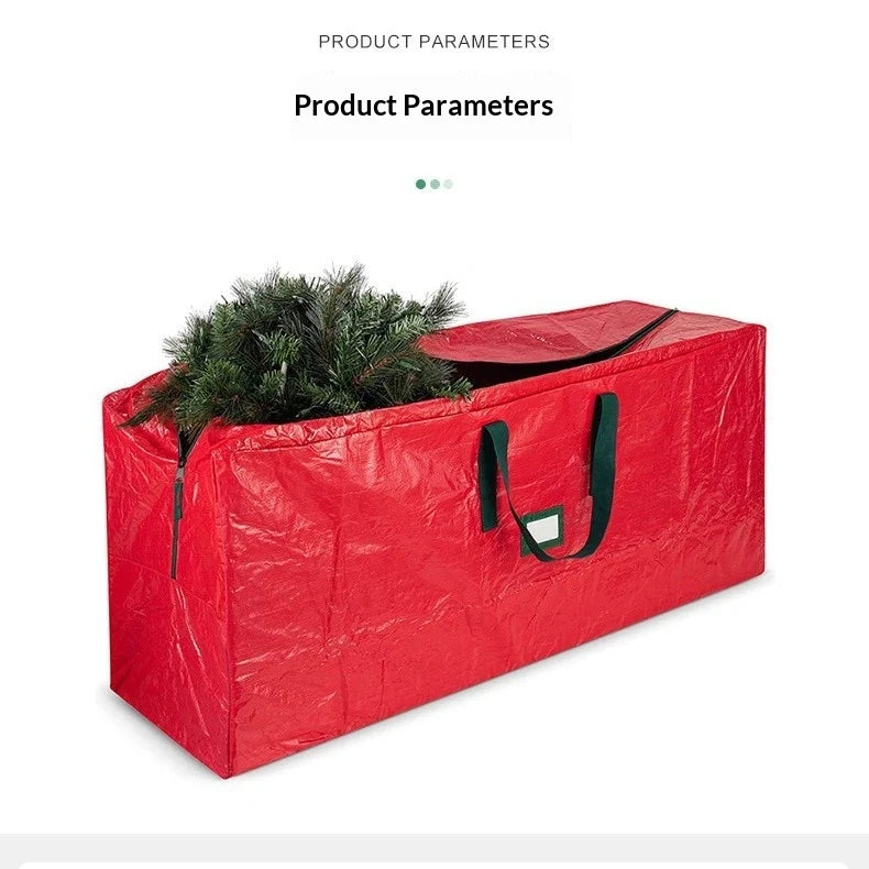 Christmas Tree Storage Bag Heavy-Duty Waterproof with Dual Zipper and Carry Handles - Image 9