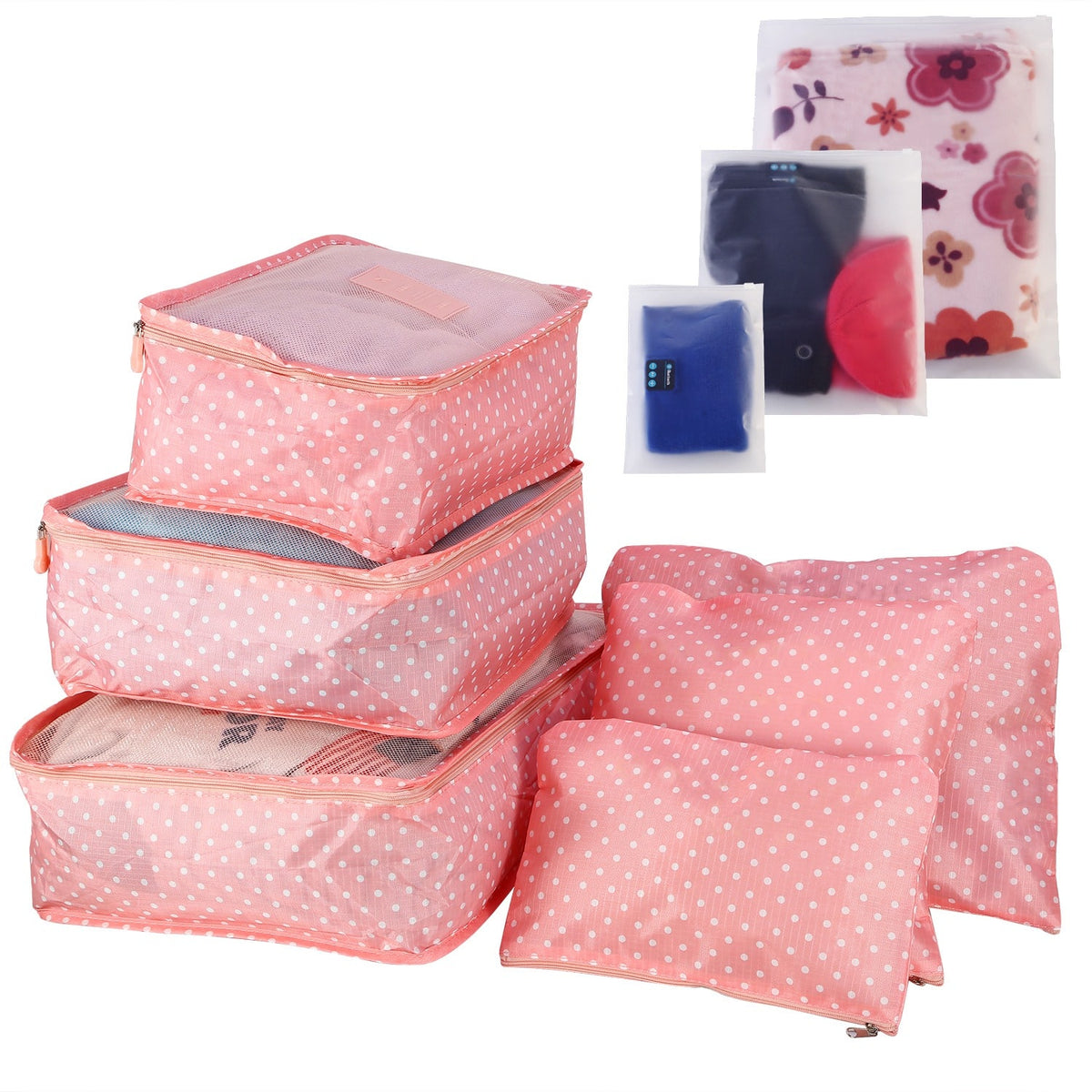 Compression Packing Cubes for Travel Luggage with 9-Piece Organizer Set For Suitcase - Image 19
