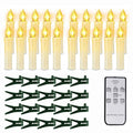 Cordless Clip-On Christmas Tree Lights with Battery Operated LED Candles - Image 7