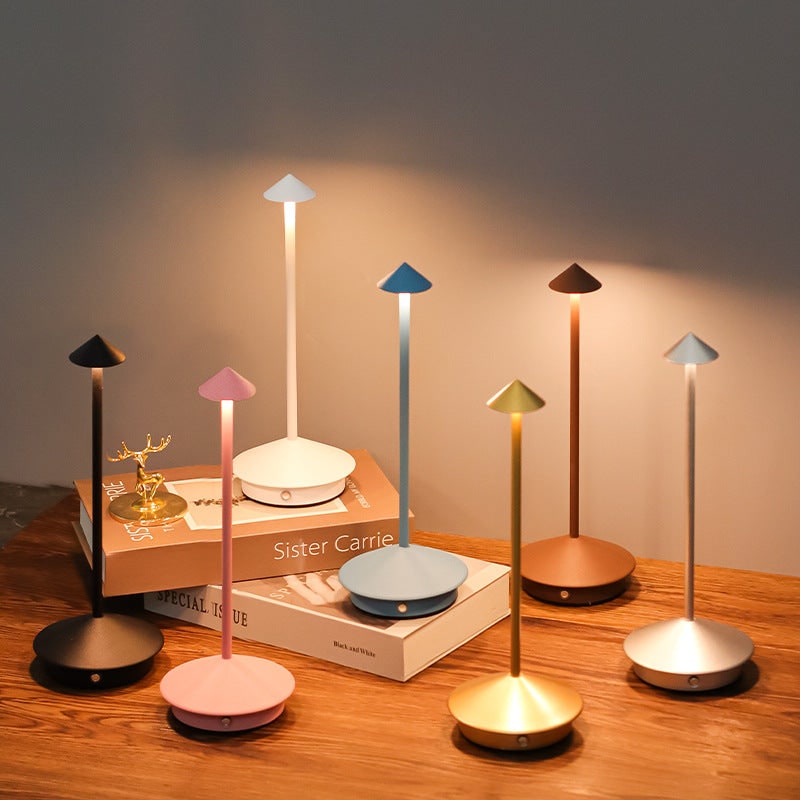 Cordless Table Lamp with Rechargeable Battery and Minimalist Design - Image 1