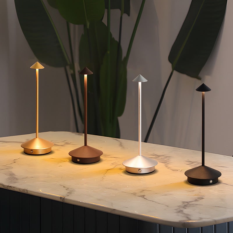 Cordless Table Lamp with Rechargeable Battery and Minimalist Design - Image 2