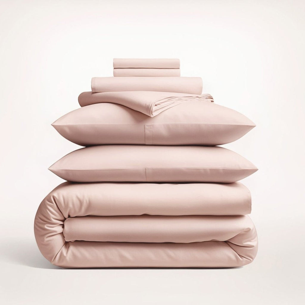Cotton Duvet Cover Set with Pillowcases Sateen Finish for King and Queen Sizes Bedding - Image 9