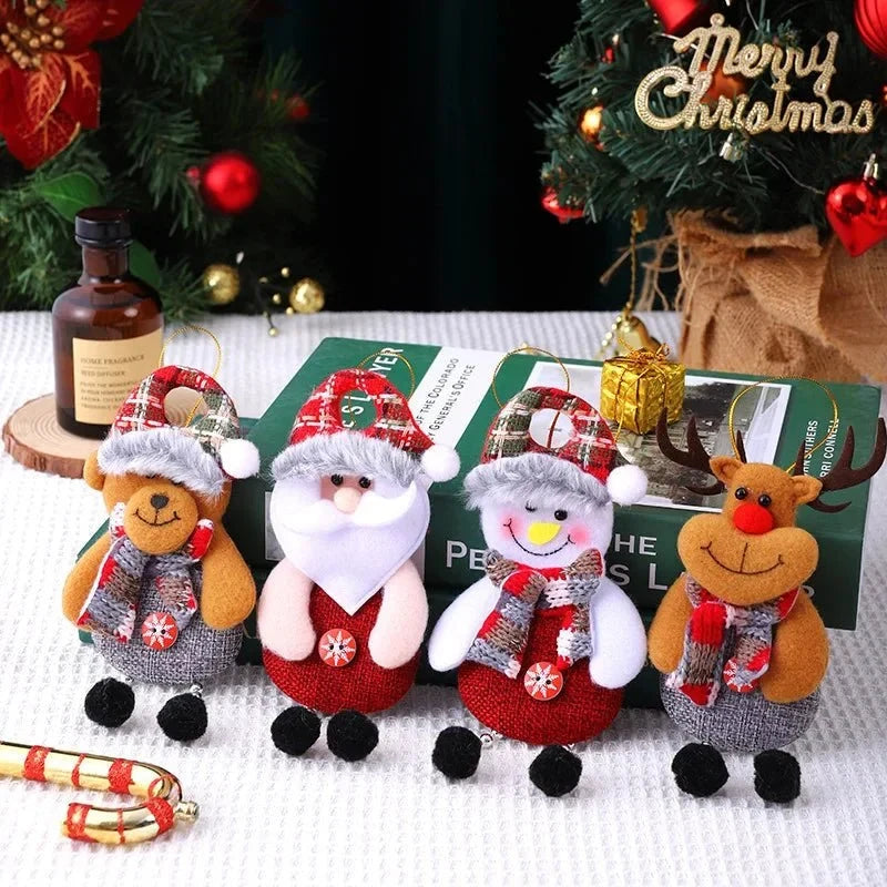 Custom Made Christmas Ornaments with Handmade Plush Fabric and Dangling Legs - Image 4
