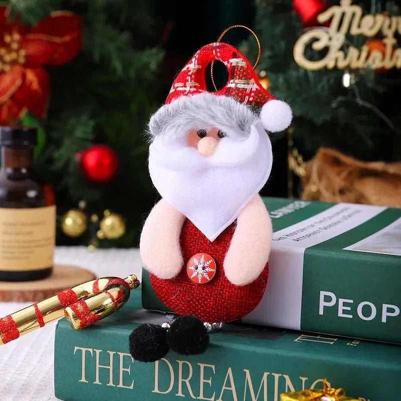 Custom Made Christmas Ornaments with Handmade Plush Fabric and Dangling Legs - Image 6